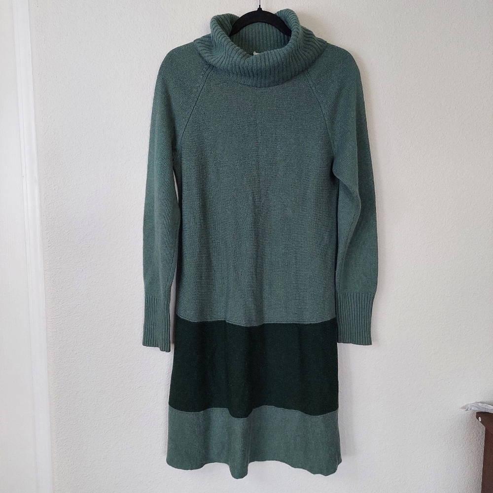 Soft Surroundings Wool Cashmere Rabbit Hair Blend Turtleneck Sweater Dress Large